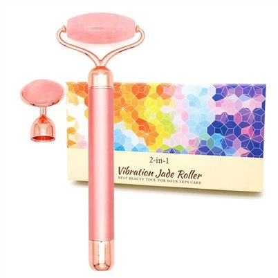 2 em 1 Rolo facial de massagem elétrica