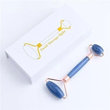 Rolo Massageador Jade Aventurina Azul