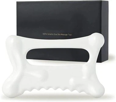 Ferramenta de massagem em cerâmica gua sha