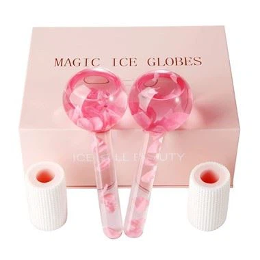 Globos massageadores de pele fria ou quente