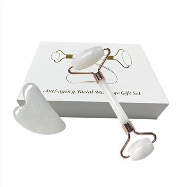 Massagem fisioterapia com rolos de raspagem de jade
