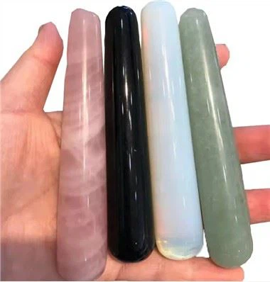 Cristais de quartzo natural massageador de varinhas