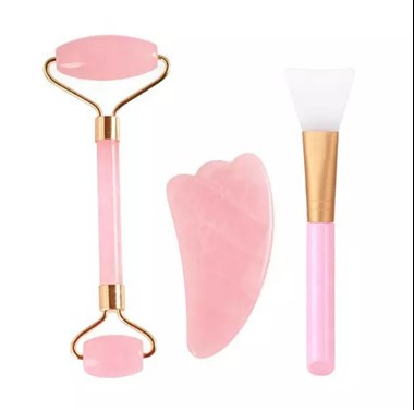 Jade Roller original e Gua Sha Set para Face