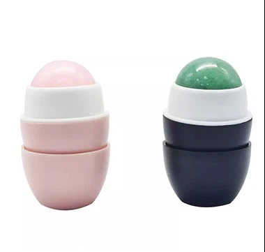 4- em -1 face Red Blue Light Terapia Skincare Wand Electric Jade Roller Conjunto