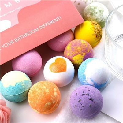 bombas de banho de vitamina C