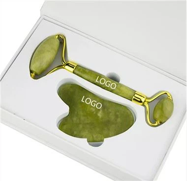XIUYAN MASSAGEM FACIAL JADE Roller Gua Sha Set com caixa