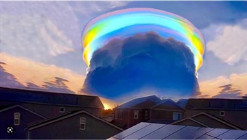 O que são as nuvens de arco-íris da China?