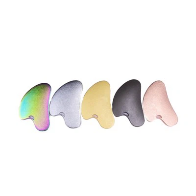 5 cor 304 aço inoxidável metal gua sha