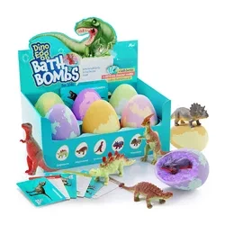 Bombas de banho de dinossauros