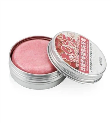 Barras de xampu nutritivas de óleo essencial rosa