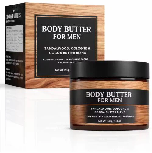Manteiga corporal para homens