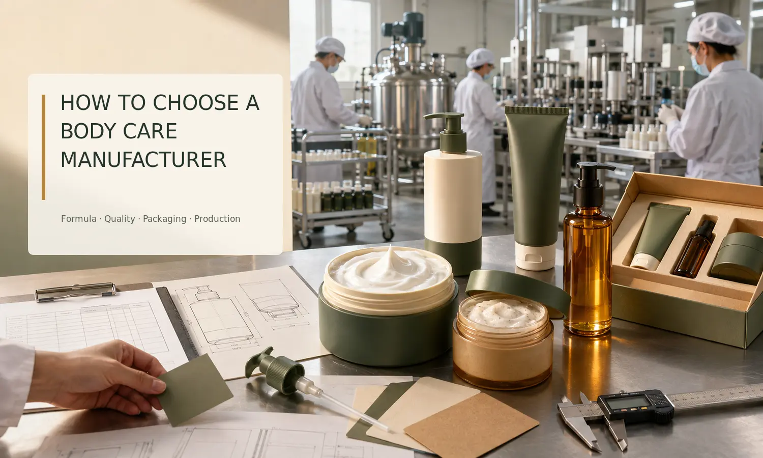 Como escolher um fabricante de produtos de cuidados corporais de marca própri...