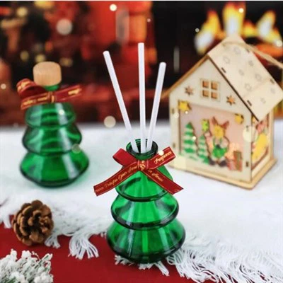 Difusor de palheta para garrafa de vidro em forma de árvore de Natal