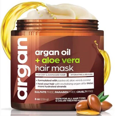 Creme de cabelo com óleo de jojoba, aloe vera e queratina